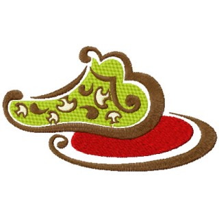Cooked mushrooms embroidery design - Embroidery Design