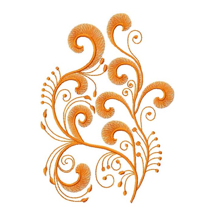 Swirl decor 10 embroidery design - Embroidery Design