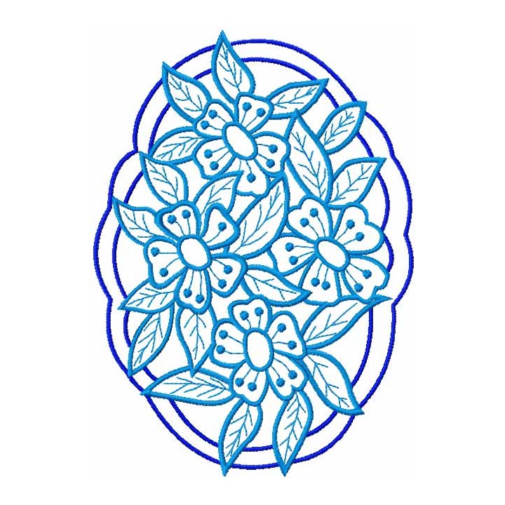 Lace napkin embroidery design - Embroidery Design