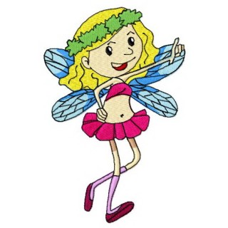 Summer fairy embroidery design - Embroidery Design