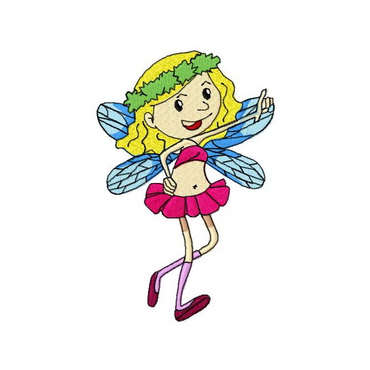 Summer fairy embroidery design - Embroidery Design