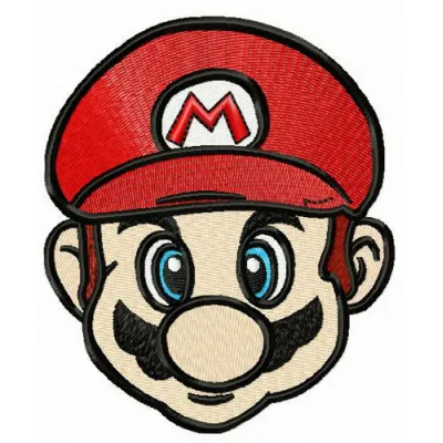 Super Mario embroidery design showcasing vibrant colors and playful characters for creative stitching projects.