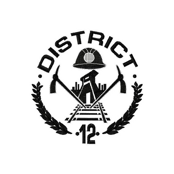 District 12 embroidery design - Embroidery Design