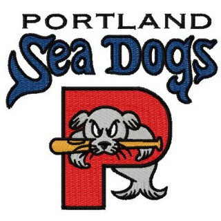 Portland sea dogs logo embroidery design - Embroidery Design