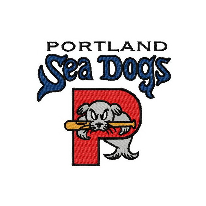 Portland sea dogs logo embroidery design - Embroidery Design