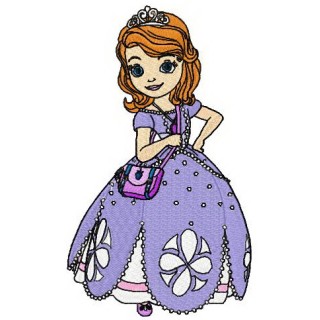 Sofia ready for dancing embroidery design - Embroidery Design