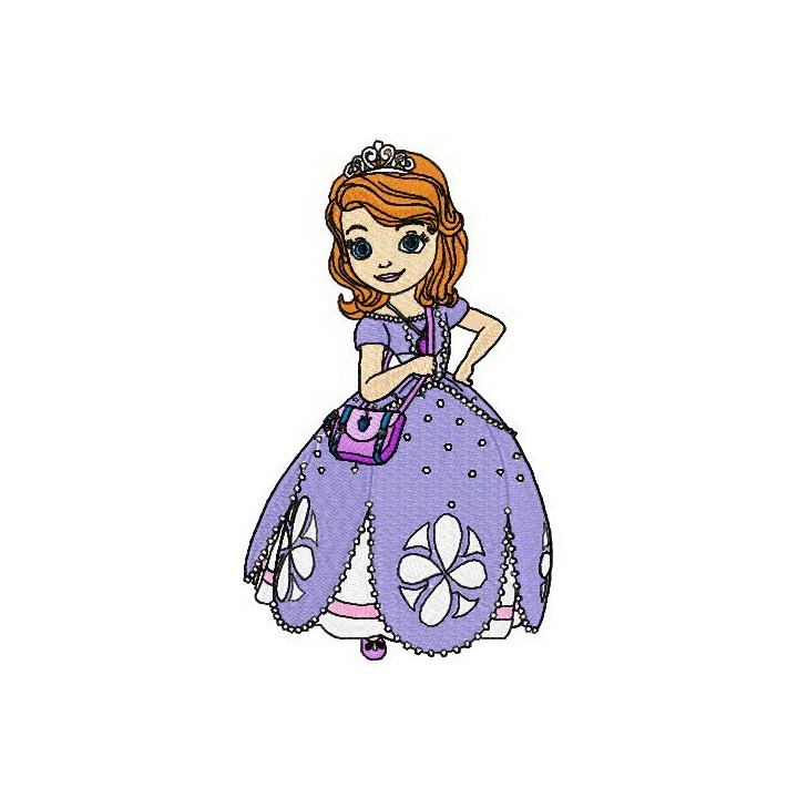 Sofia ready for dancing embroidery design - Embroidery Design