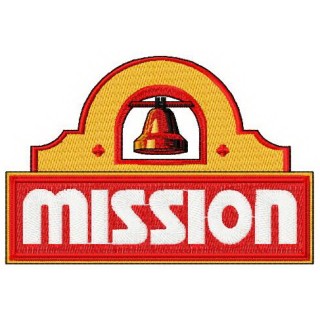 Mission Flour Tortillas logo embroidery design - Embroidery Design