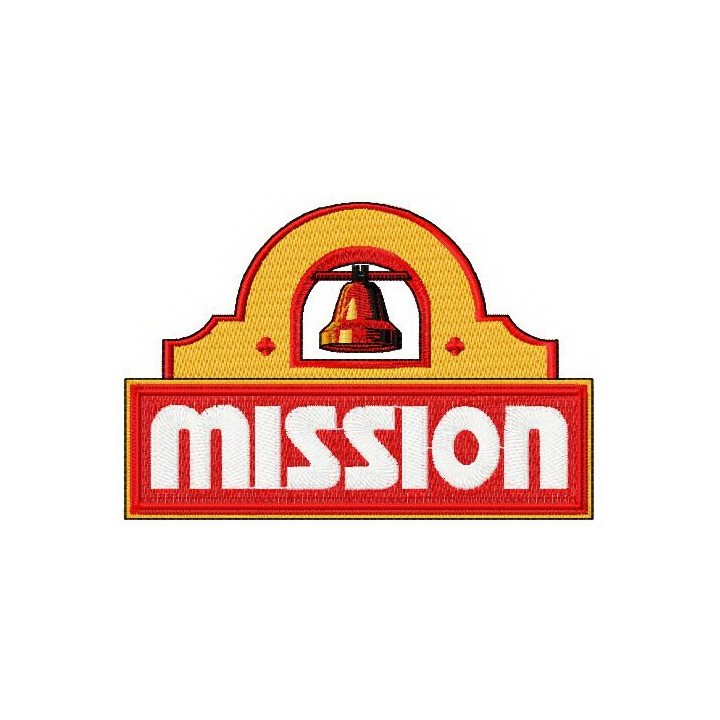 Mission Flour Tortillas logo embroidery design - Embroidery Design