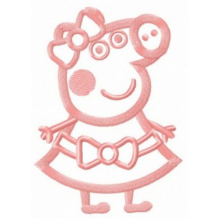 Beautiful Pig embroidery design - Embroidery Design