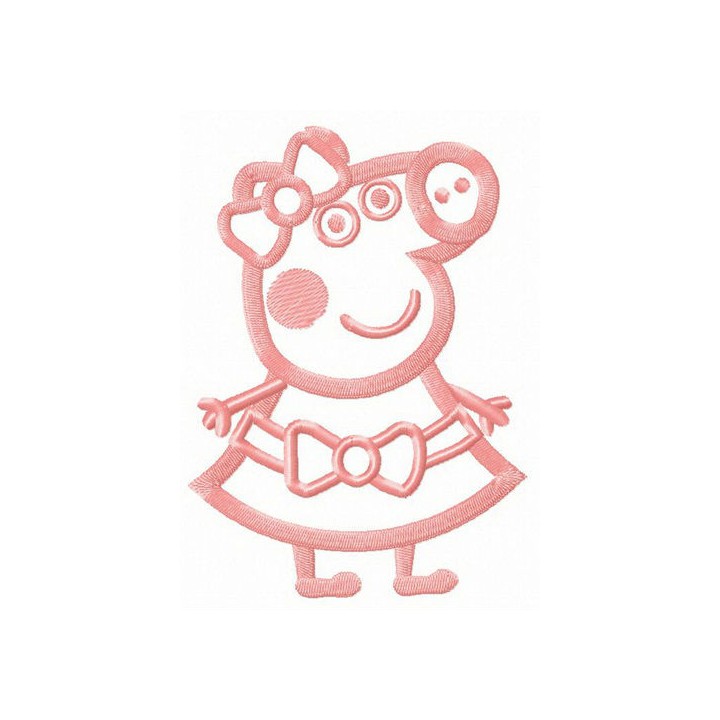Beautiful Pig embroidery design - Embroidery Design