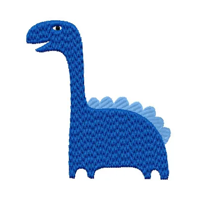 Dino 2 embroidery design featuring a playful dinosaur motif, perfect for stitching on t-shirts and baby onesies.