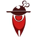 BBQ symbol embroidery design showcasing a grill and flames, ideal for kitchen-themed projects like aprons and towels.