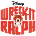 Wreck-It Ralph logo embroidery design featuring vibrant colors, ideal for stitching on shirts and bags.