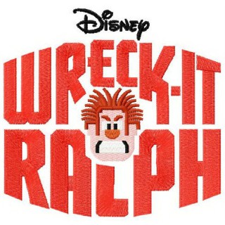 Wreck-It Ralph logo embroidery design - Embroidery Design