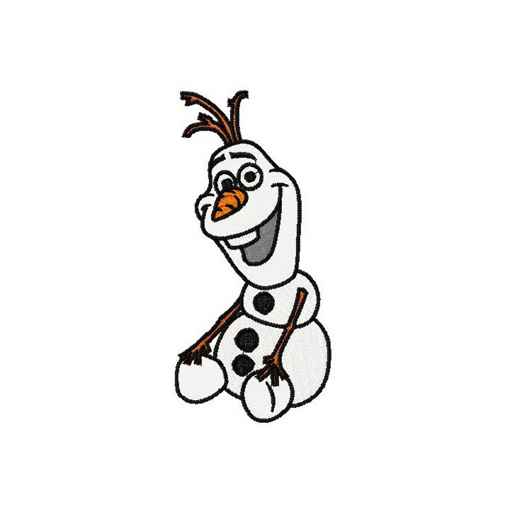 Happy Olaf 2 embroidery design - Embroidery Design