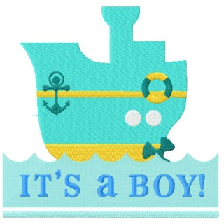 It;s a boy! embroidery design - Embroidery Design