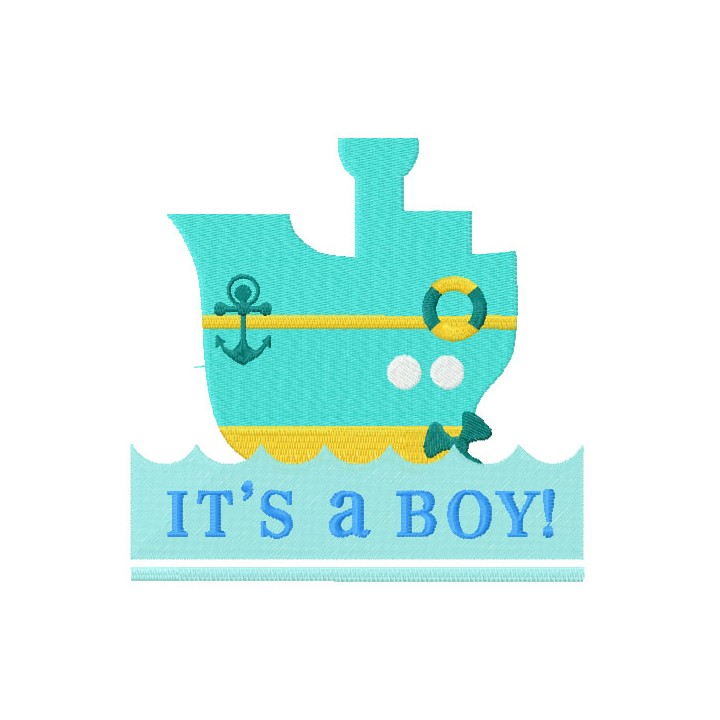 It;s a boy! embroidery design - Embroidery Design