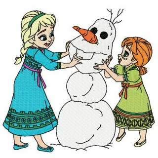 Making snowman embroidery design - Embroidery Design