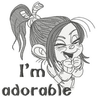 Vanellope sketch 3 embroidery design - Embroidery Design