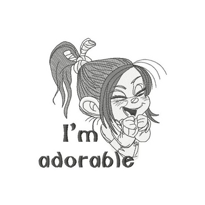 Vanellope sketch 3 embroidery design - Embroidery Design