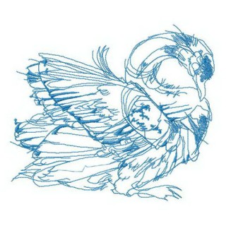 White swan embroidery design - Embroidery Design