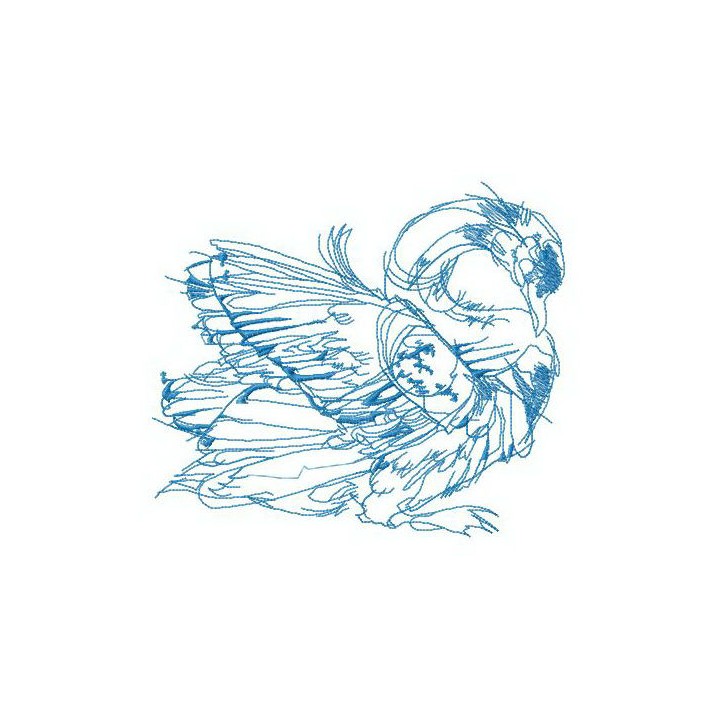 White swan embroidery design - Embroidery Design