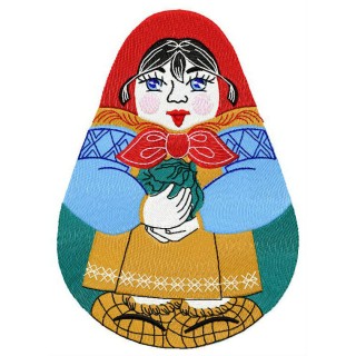 Matrioshka embroidery design - Embroidery Design