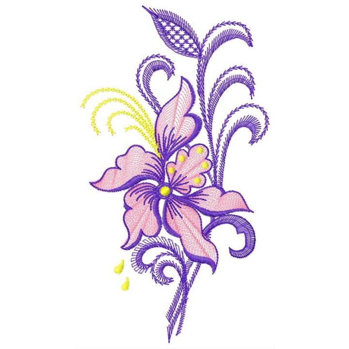 Lily 1 embroidery design - Embroidery Design