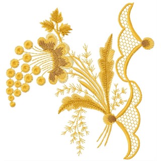 Flower decoration 2 embroidery design - Embroidery Design