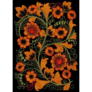 Flower pattern 5 embroidery design - Embroidery Design