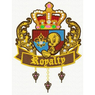 Tweety royalty embroidery design - Embroidery Design