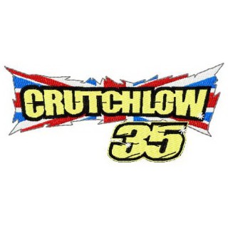 Crutchlow #35 logo embroidery design - Embroidery Design