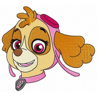 Skye muzzle embroidery design - Embroidery Design