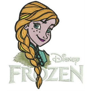 Anna Frozen embroidery design - Embroidery Design