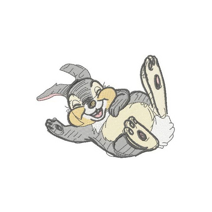 Thumper happy embroidery design - Embroidery Design