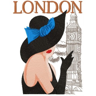 English coquette embroidery design - Embroidery Design