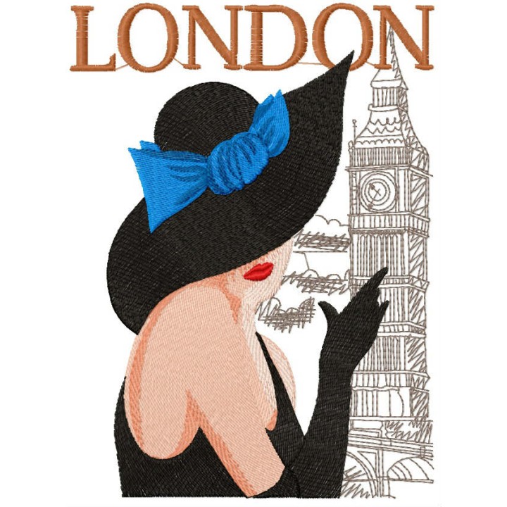 English coquette embroidery design - Embroidery Design