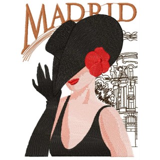 Spanish coquette embroidery design - Embroidery Design