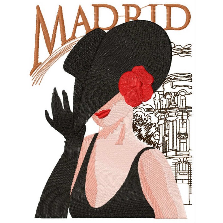 Spanish coquette embroidery design - Embroidery Design