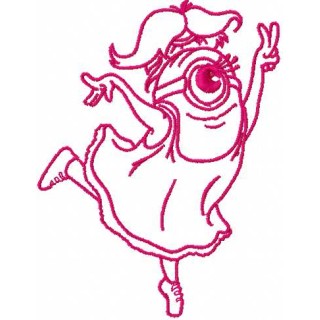 Minion dancing 2 embroidery design - Embroidery Design