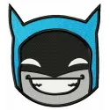 Batman triumphs embroidery design showcasing a bold and dynamic superhero motif for creative stitching projects.