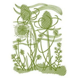 Windy morning embroidery design - Embroidery Design