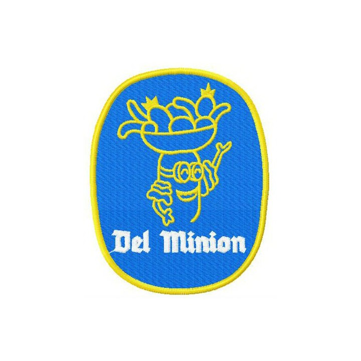 Del Minion badge embroidery design - Embroidery Design