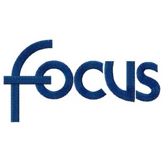 Ford Focus logo embroidery design - Embroidery Design