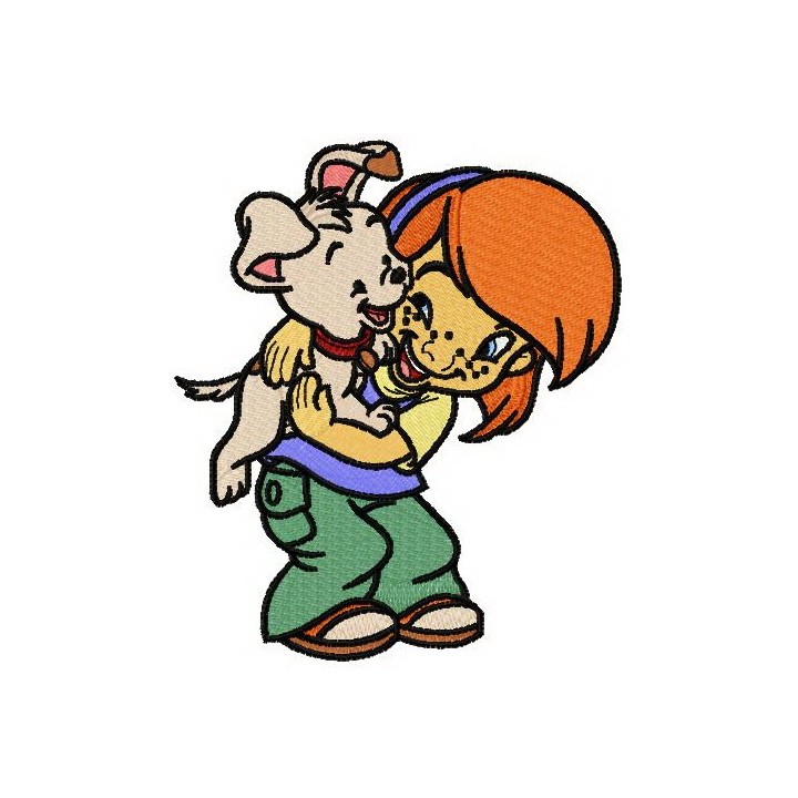 Darby and Buster embroidery design - Embroidery Design