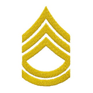IS Army sergeant 1st class chevron embroidery design - Embroidery Design