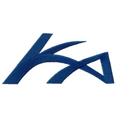 Ford Ka logo embroidery design preview showcasing intricate stitching patterns for automotive enthusiasts.