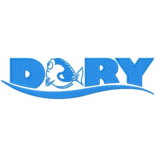 Dory logo embroidery design - Embroidery Design