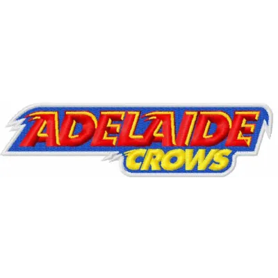Adelaide Crows logo 2 embroidery design preview showcasing detailed stitching for Australian Football League enthusiasts.